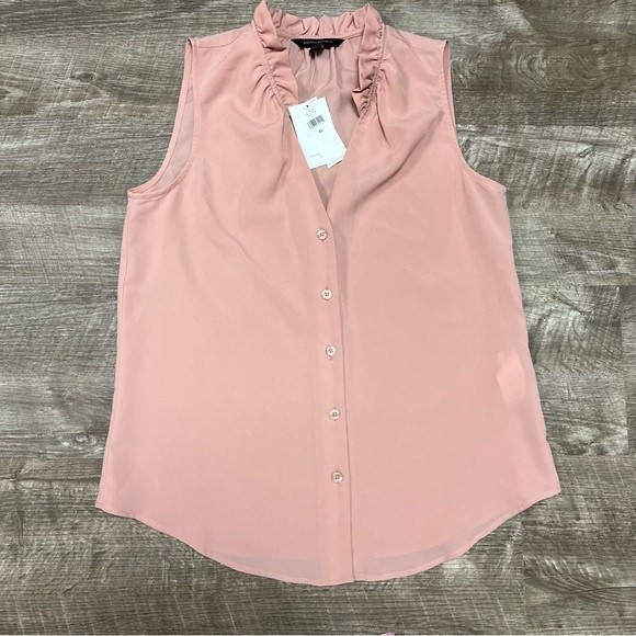 Banana Republic Tops Banana Republic Blush Pink Button Front Vneck